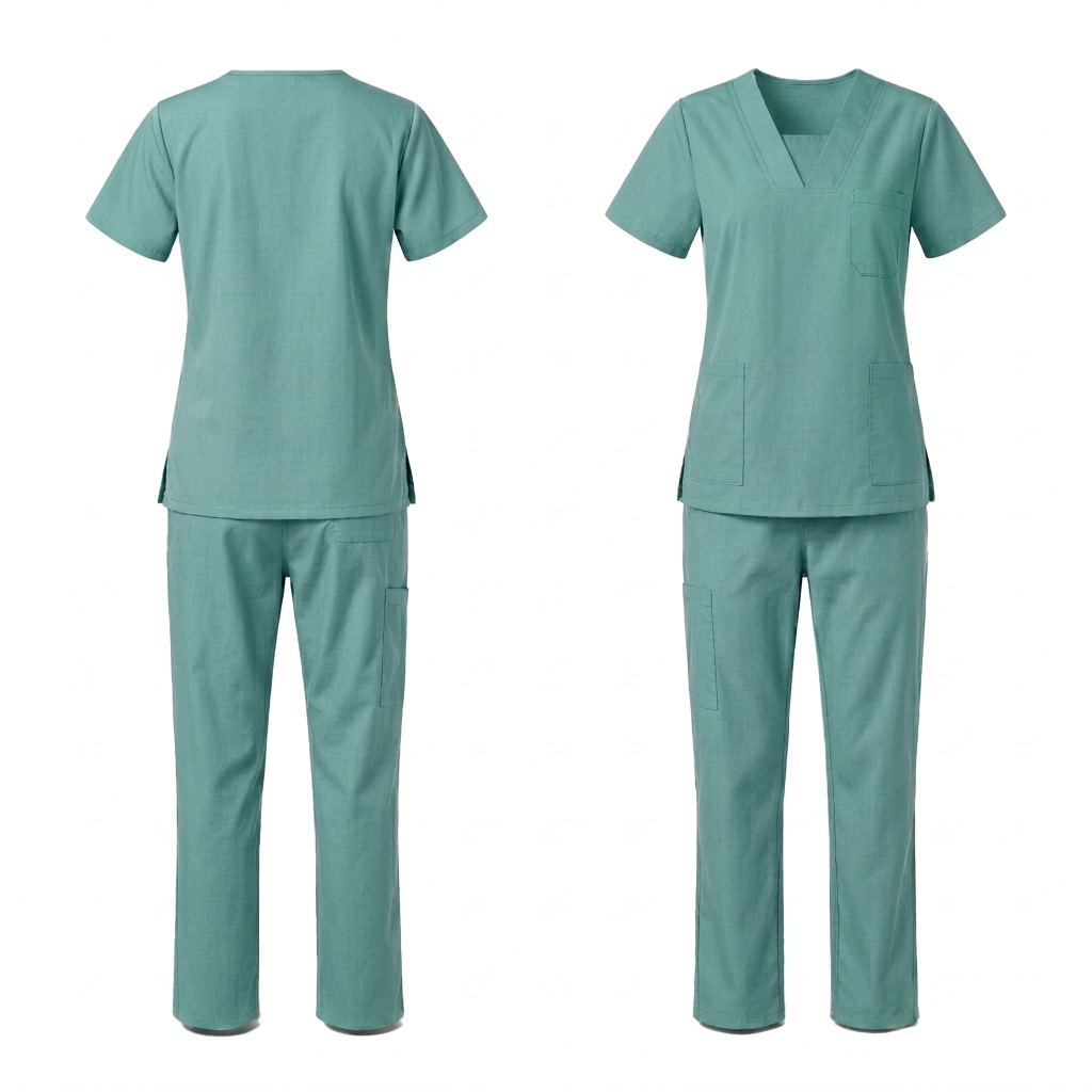 Women's Inset V-Neck Scrub Set - MEi